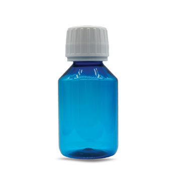 100 ml PET Leerflasche Blau